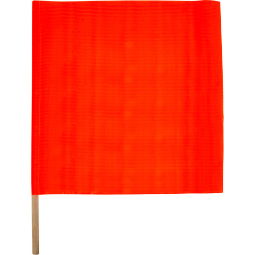 Traffic Safety Flag, Mesh, With Handle Duraquip Inc