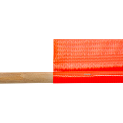 Traffic Safety Flag, Mesh, With Handle Duraquip Inc