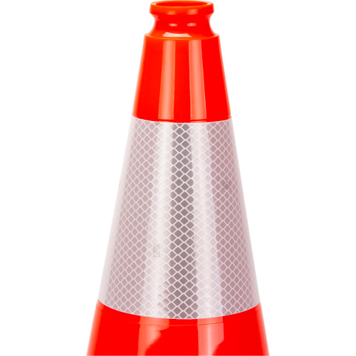 Premium Traffic Cone, 18", Orange, 6" Reflective Collar(s) Duraquip Inc
