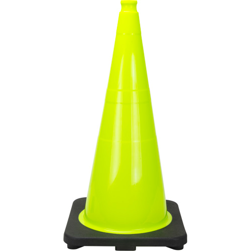 Premium Traffic Cone, 28", Lime Green Duraquip Inc