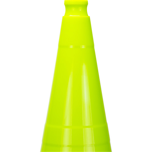 Premium Traffic Cone, 28", Lime Green Duraquip Inc