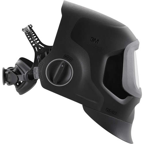 Speedglas G5-03 Pro Black Fixed Front Welding Helmet, 2.8" L x 4.3" W View Area, 2.5/5/8-13 Shade Range, Black Duraquip Inc