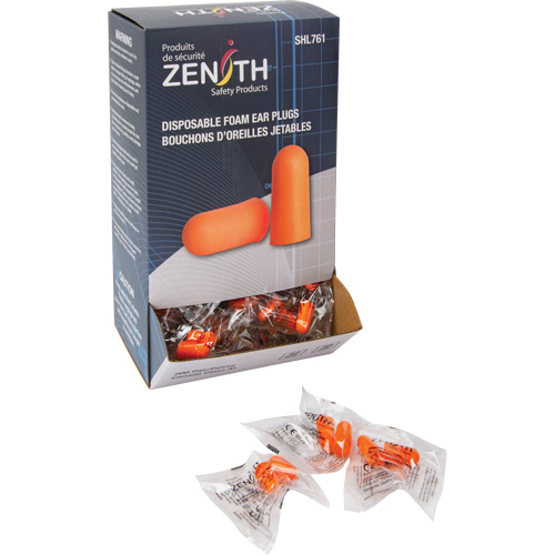 Foam Earplugs, Pair - Polybag Duraquip Inc