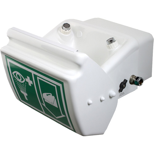 Douche oculaire/faciale, Installation Montage mural, Bol Plastique Duraquip Inc