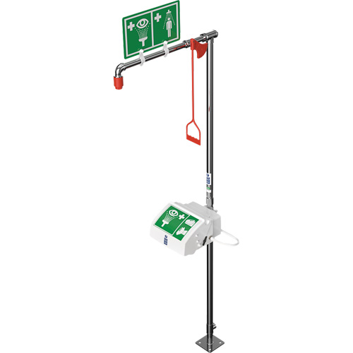 Douche combin&eacute;e avec cuvette ferm&eacute;e en ABS et entr&eacute;e inf&eacute;rieure, Socle Duraquip Inc