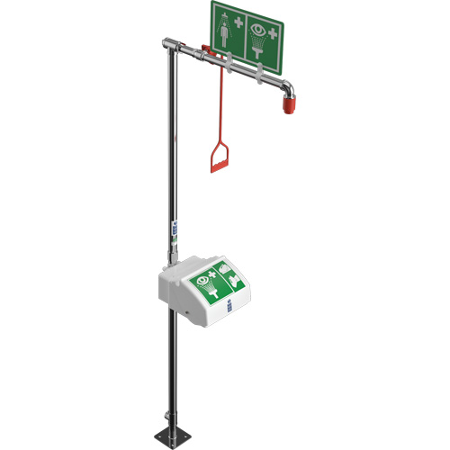 Douche combin&eacute;e avec cuvette ferm&eacute;e en ABS et entr&eacute;e inf&eacute;rieure, Socle Duraquip Inc