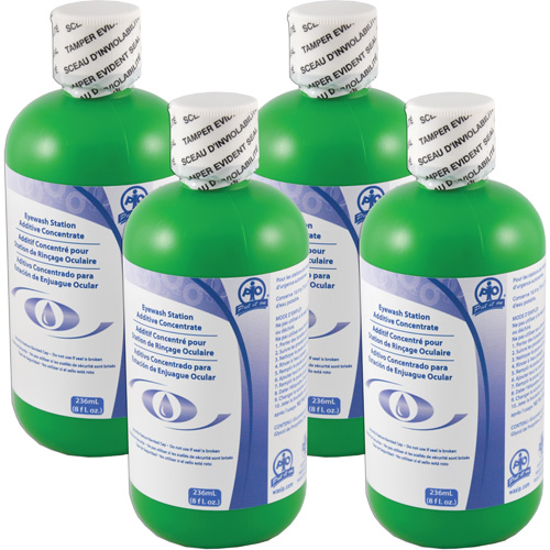 Additive to Preserve Water in Self-Contained Emergency Eye Wash Stations, Canada, 4 Pack, 8 oz. Duraquip Inc