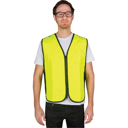 Veste refroidissante &agrave; &eacute;vaporation, Moyen, Jaune lime haute visibilit&eacute; Duraquip Inc