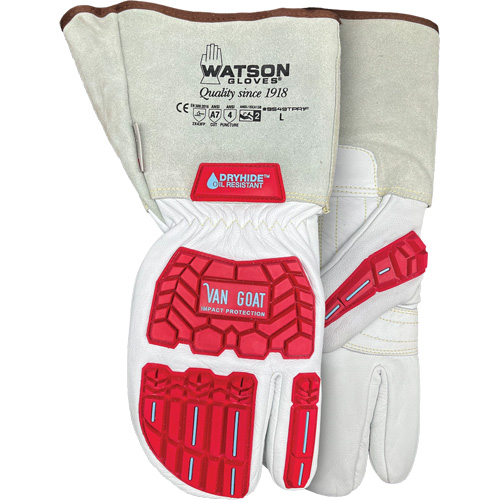 Van Goat 1-Finger Cut-Resistant Mitts, Size Medium, Goatskin Shell, ASTM ANSI Level A7 Duraquip Inc