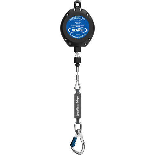 Self-Retracting Lifeline, 30', Galvanized Steel, Swivel Duraquip Inc