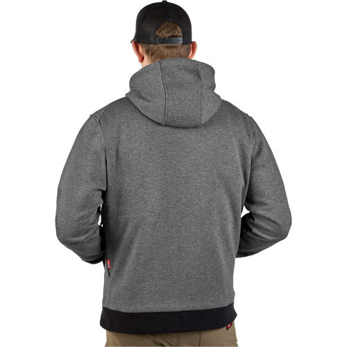 M12 Heated Hoodie with Battery, Men's, Large, Grey, Poly-Cotton Duraquip Inc
