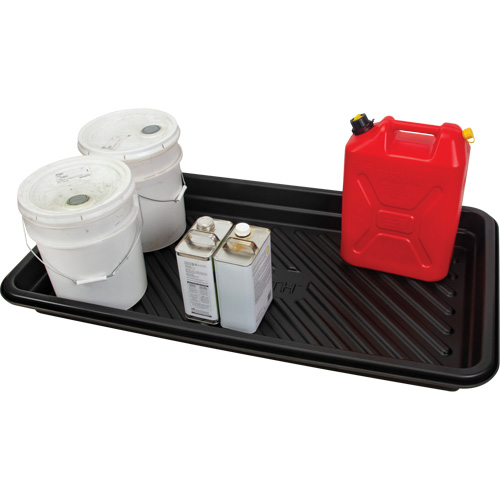 Spill Tray, 24" L x 48" W x 4.5" H, 24 US gal. Spill Capacity Duraquip Inc