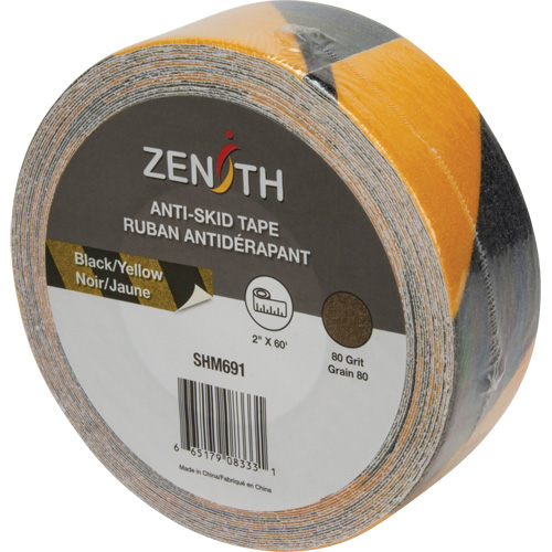 Anti-Skid Tape, 2" x 60', Black & Yellow Duraquip Inc