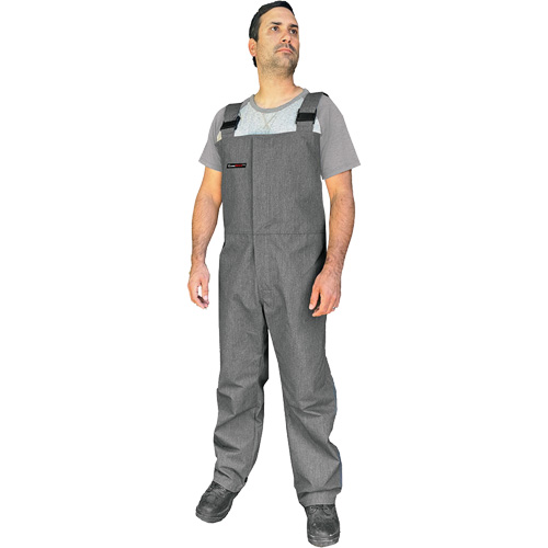 CoreMAX FR Bib Overall, Large, Grey Duraquip Inc