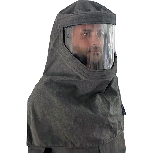 Capuchon ignifuge et r&eacute;sistant &agrave; de hautes temp&eacute;ratures pour la fonderie CoreMAX, Gris Duraquip Inc