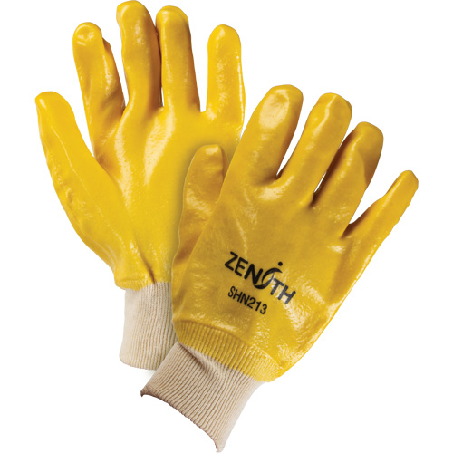 Rough-Finish Chemical-Resistant Gloves, Size 9, 10" L, PVC, Interlock Inner Lining, 47-mil Duraquip Inc