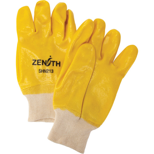 Rough-Finish Chemical-Resistant Gloves, Size 9, 10" L, PVC, Interlock Inner Lining, 47-mil Duraquip Inc