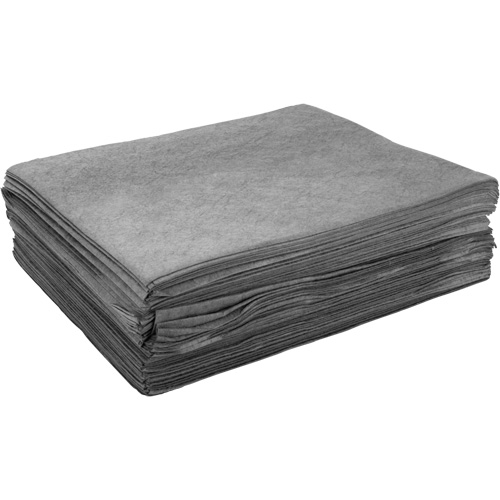 Feuilles absorbantes souffl&eacute;es, Universel, 15" x 19", 8 gal. d'absorption Duraquip Inc