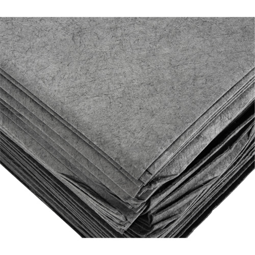 Feuilles absorbantes souffl&eacute;es, Universel, 15" x 19", 8 gal. d'absorption Duraquip Inc