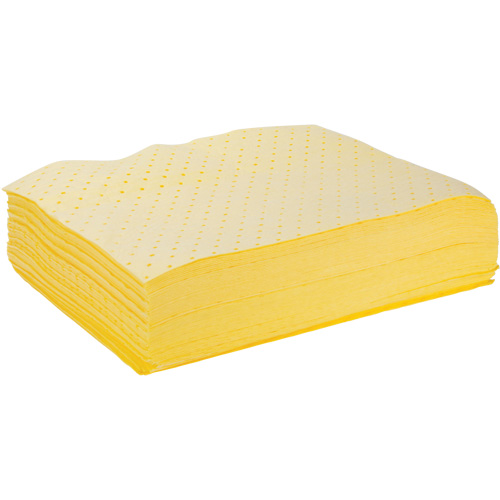 Feuilles absorbantes li&eacute;es, Mati&egrave;res dangereuses, 15" x 19", 8 gal. d'absorption Duraquip Inc