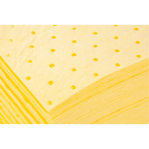 Feuilles absorbantes li&eacute;es, Mati&egrave;res dangereuses, 15" x 19", 8 gal. d'absorption Duraquip Inc