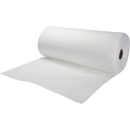 Rouleaux absorbants li&eacute;es, Poids moyen, 150' lo x 30" la, Absorption 20 gal. Duraquip Inc
