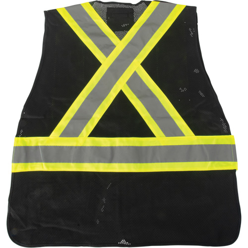 Veste d'arpenteur conforme aux normes de la CSA, Noir, Moyen, Polyester Duraquip Inc
