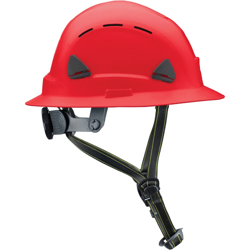Fibre Metal Climbing Style Helmet with Full Brim, Meets CSA Type 2, Ratchet Suspension, Vented Duraquip Inc