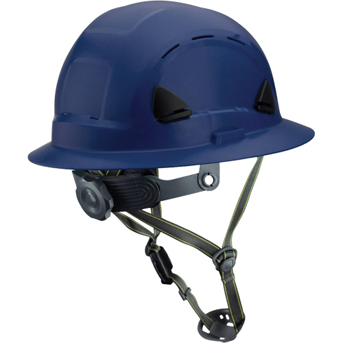 Fibre Metal Climbing Style Helmet with Full Brim, Meets CSA Type 2, Ratchet Suspension, Vented Duraquip Inc