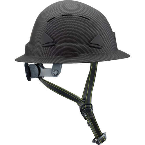 Fibre Metal Climbing Style Helmet with Full Brim, Meets CSA Type 2, Ratchet Suspension, Vented Duraquip Inc