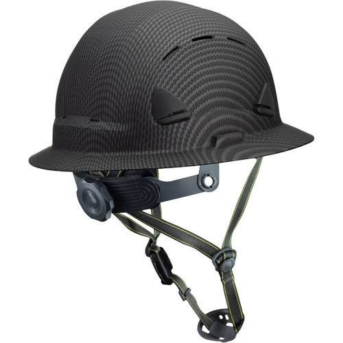 Fibre Metal Climbing Style Helmet with Full Brim, Meets CSA Type 2, Ratchet Suspension, Vented Duraquip Inc