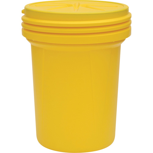 Lab Pack Plastic Barrel Drum with Screw-On Lid, 30 US gal., Mobile/Stationary Duraquip Inc
