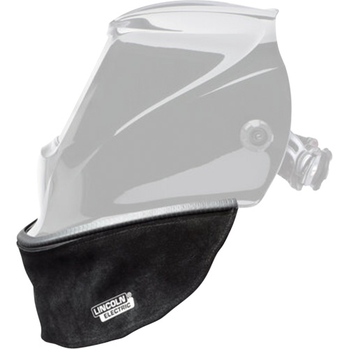 Split Leather Helmet Bib with Press Fit Seal, Black Duraquip Inc