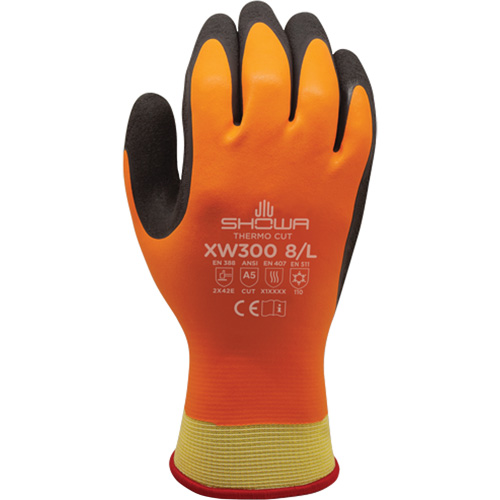 Gants r&eacute;sistants &agrave; la coupe et au froid XW300 , 7/Moyen, R&ecirc;vetement Latex de caoutchouc, Enveloppe en Kevlar Duraquip Inc