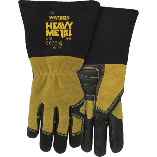2782 Womans Fired Up MIG/Stick Welding Gloves, Grain Cowhide, Size Small Duraquip Inc