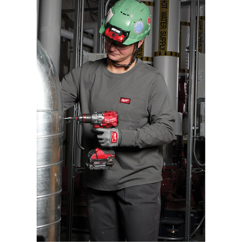 T-shirt &agrave; manches longues avec poches GRIDIRON, Femmes, T-petit, Noir Duraquip Inc