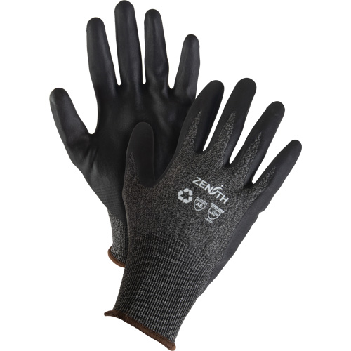 Eco-Friendly Lightweight High-Dexterity Cut-Resistant Gloves, Size 8, 21 Gauge, Foam Nitrile Coated, Stainless Steel/HPPE/RPET Shell, ASTM ANSI Level A5 Duraquip Inc