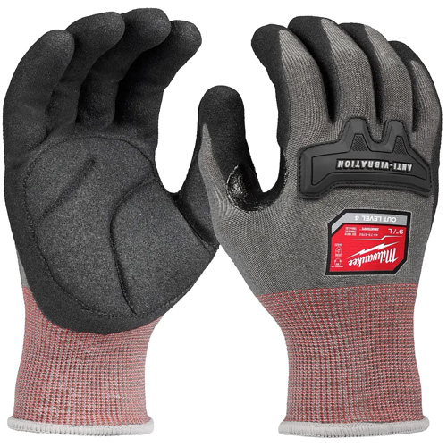 Gants antivibration haute dext&eacute;rit&eacute;, Taille Petit, Paume Synth&eacute;tique Duraquip Inc