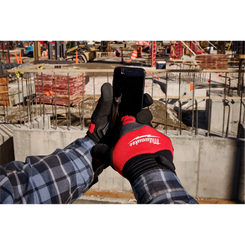 Gants de travail antivibration, Taille Petit, Paume Synth&eacute;tique Duraquip Inc