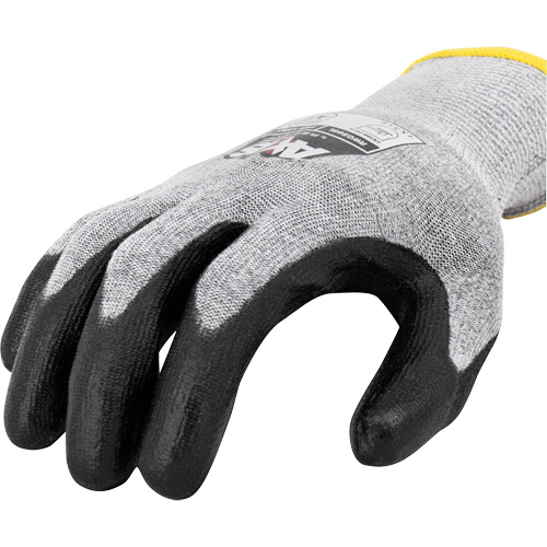 RWG566 AXIS Cut Protection Touchscreen Work Glove, Size X-Large, 18 Gauge, Polyurethane Coated, Stainless Steel/HPPE Shell, ASTM ANSI Level A5/EN 388 Level E Duraquip Inc