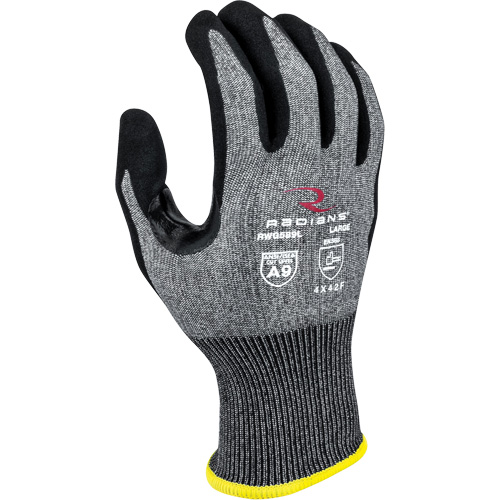 RWG589 Cut Protection Coated Gloves, Size X-Small, 18 Gauge, Foam Nitrile Coated, HPPE Shell, ASTM ANSI Level A9/EN 388 Level F Duraquip Inc