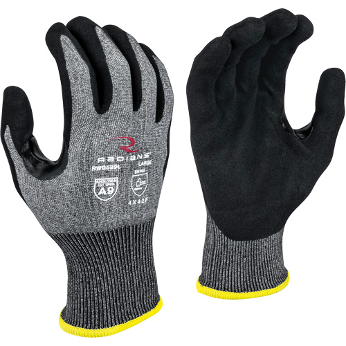 RWG589 Cut Protection Coated Gloves, Size X-Small, 18 Gauge, Foam Nitrile Coated, HPPE Shell, ASTM ANSI Level A9/EN 388 Level F Duraquip Inc
