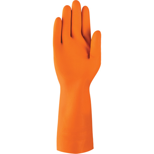 Gants robustes r&eacute;sistants aux produits chimiques AlphaTec 87-208, Taille 7, 12,8" lo, Latex de caoutchouc, Doublure en Coton/Ouat&eacute;e, 29,5 mils Duraquip Inc