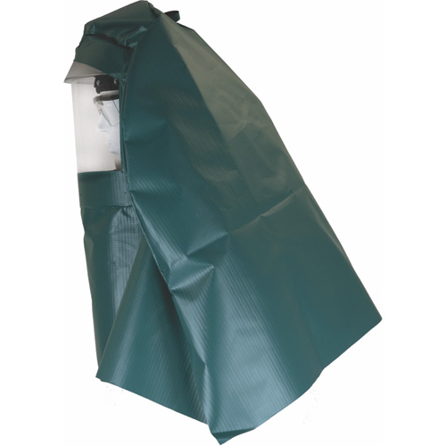 Cagoule anti-&eacute;claboussures chimiques et casquette rigide avec visi&egrave;re r&eacute;sistante aux produits chimiques Duraquip Inc