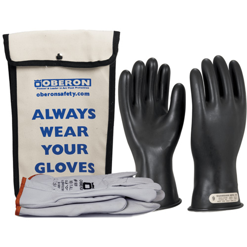 Class 00 Rubber Electrical Glove Kit, 8, 11" L, 20 cal/cm², NFPA 70E Duraquip Inc