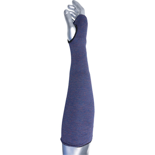 Manchette ASP &agrave; 2 plis avec trou pour pouce ECO Series Kut Gard, Aramide, 14", ASTM ANSI niveau A3, Mauve Duraquip Inc