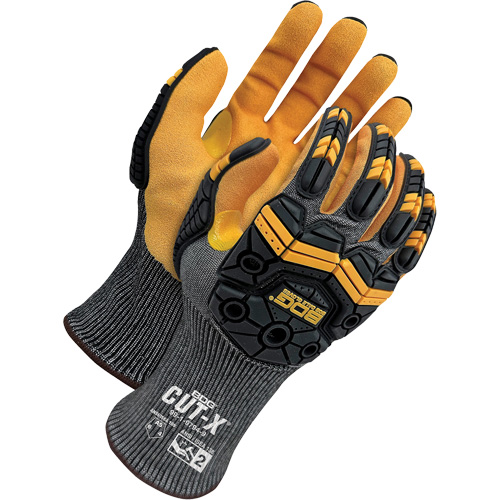 Gants antichocs r&eacute;sistants &agrave; la coupe pour &eacute;crans tactiles Cut-X, 9, Paume en Mousse de nitrile, Poignet &eacute;lastique Duraquip Inc