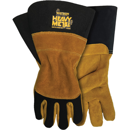 Black Velvet Mig/Stick Welding Gloves, Grain Elkhide, Size Small Duraquip Inc