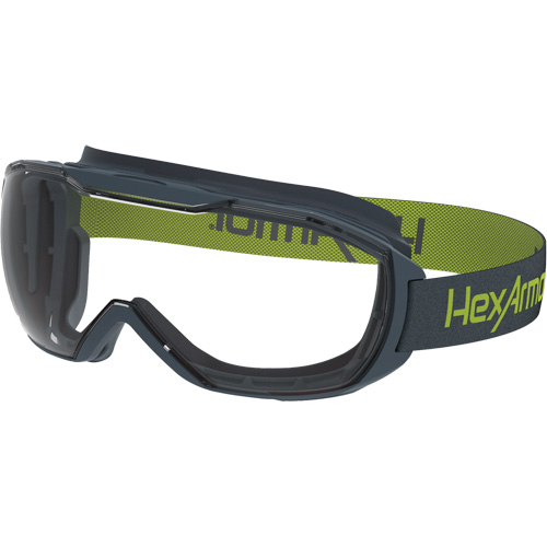 MX500 Safety Goggles, Clear Lens, Anti-Fog/Anti-Scratch, Indirect Vent Duraquip Inc