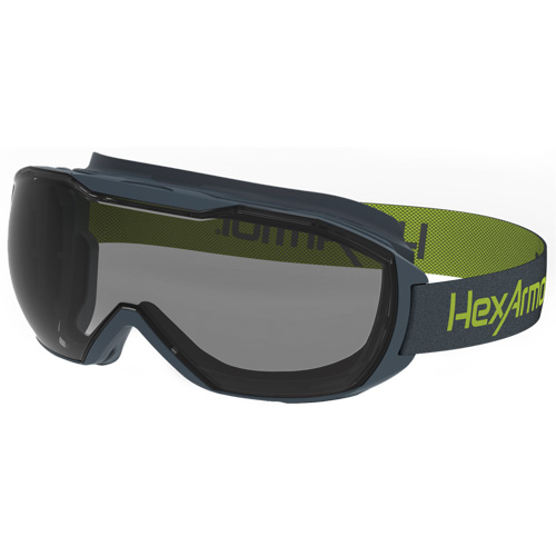 MX500 Safety Goggles, Grey Lens, Anti-Fog/Anti-Scratch, Indirect Vent Duraquip Inc